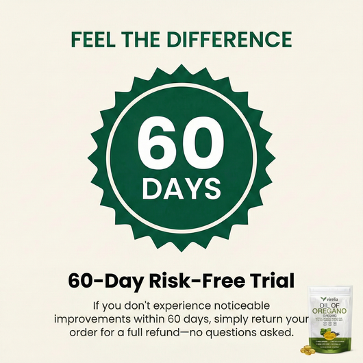 Virelia™ 2-in-1 Immune & Digestive Support - Oil of Oregano + Black Seed Oil with 165mg Carvacrol