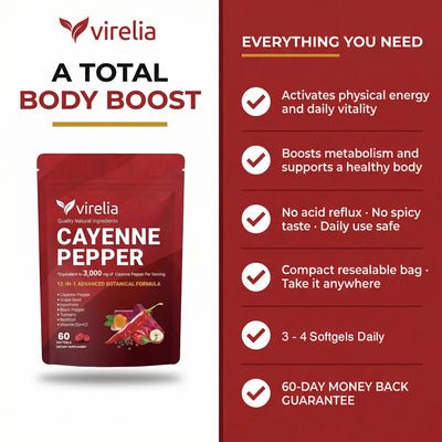 Virelia™ - Cayenne Pepper Softgels