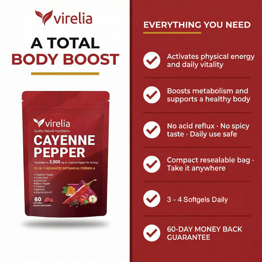 Virelia™ - Cayenne Pepper Softgels