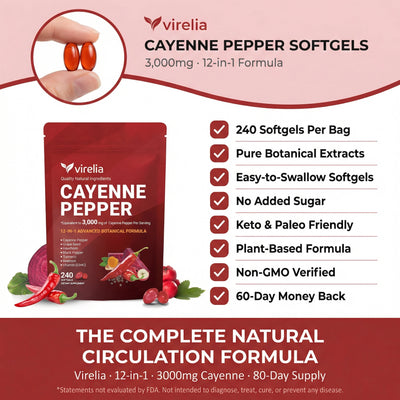Virelia™ Cayenne Pepper Softgels (240pcs)