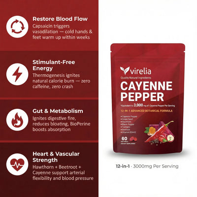 Virelia™ - Cayenne Pepper Softgels