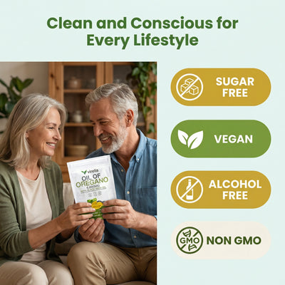 Virelia™ 2-in-1 Immune & Digestive Support - Oil of Oregano + Black Seed Oil with 165mg Carvacrol