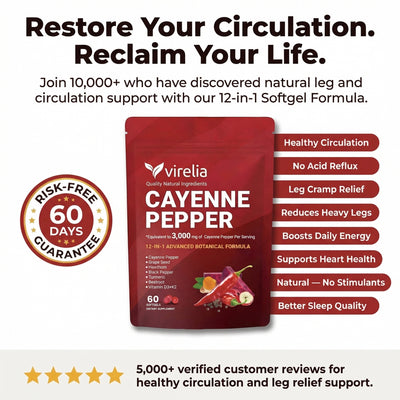 Virelia™ Cayenne Pepper Softgels (60 softgels)