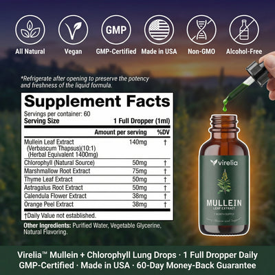 Virelia™ Mullein + Chlorophyll Lung Drops