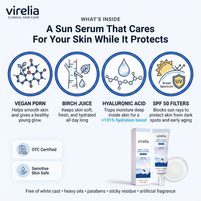 Virelia™ - Birch Juice Moisturizing Sun Serum SPF 50